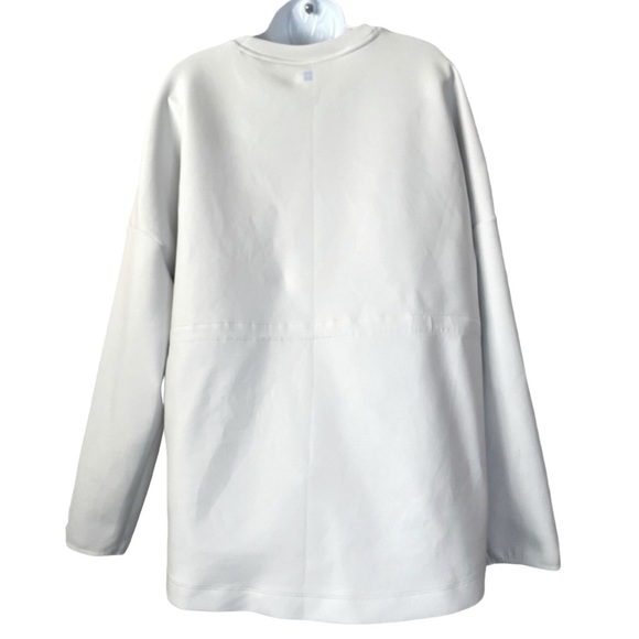 Sweaty Betty Scuba Drawstring Neoprene Gray Sweatshirt - XXL - Picture 7 of 11